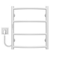 Рушникосушарка електрична Класік П4 400х500 Deffi нержавіюча сталь (Білий, WD03, Ліве підключення)