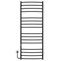 Рушникосушарка електрична Класік Еліт П16 600х1600 Deffi нержавіюча сталь (Чорний, JD03, Ліве підключення)