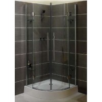 DEVIT Pura - Напівкругла душова кабіна з орними дверима, 100х100 см