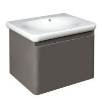 Комплект Devit Fly new 0020120G тумба подвесная с раковиной 60 см, цвет серый