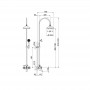Devit AC004151B Charlestone Душова система зі змішувачем д/ванни, бронза (2уп)