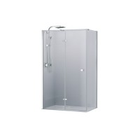 Devit FEN2110L UP Кабіна душова, квадратна,ліва, розпашна, колір - хром, 90х90, без піддона, скло прозоре
