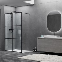 Devit FEN3240B ART Душове огородження 1200, чорний матовий, без піддона, скло прозоре