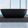 Devit 18056110B LAGUNA Ванна окремостояча з кольоровим фасадом, чорний матовий 1800x800x560