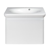 Devit 0020120W FLY Тумба 60 з раковиною, білий глянцевий колір (2пак) NEW