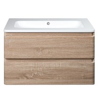 Devit 0021120WO FLY Тумба 80 з раковиною, колір дуба (2пак)