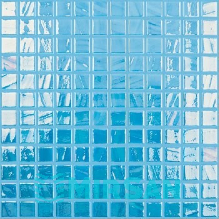 Мозаїка 31,5*31,5 Titanium Sky Blue/turquoise Brush 733 VIDREPUR