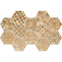 Плитка 18,2*21 Epoca Decoro Cementine Ocra R55T Ragno