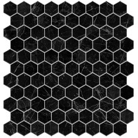 Мозаїка 31,5*31,5 Supreme Marquina Hex VIDREPUR