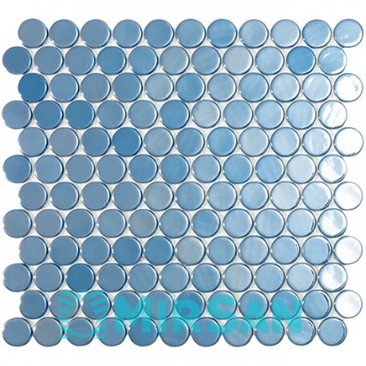 Мозаїка 30,1*31,3 Br Dark Blue Circle 6004C VIDREPUR