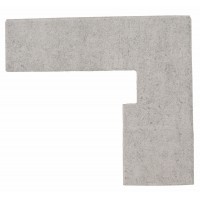 Плінтус Кутовий Лівий 30,5*27 Zanquín Evolution Recto Evo Grey Izdo 153232 Gresmanc