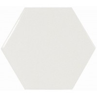Плитка 10,1*11,6 Scale Hexagon Porcelain White Matt 22357 Equipe