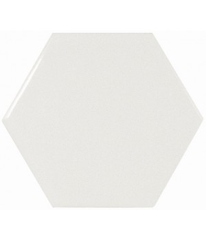 Плитка 10,1*11,6 Scale Hexagon Porcelain White Matt 22357 Equipe