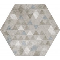 Плитка 29,2*25,4 Urban Hexagon Forest Silver 23615 Equipe