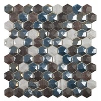 Мозаїка 31,5*31,5 Sapelly Mix Hex VIDREPUR