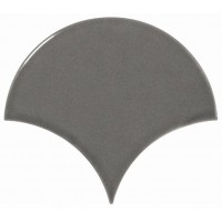 Плитка 10,6*12 Scale Fan Dark Grey Equipe