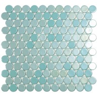 Мозаїка 30,1*31,3 Br Turquoise Circle 6001C VIDREPUR