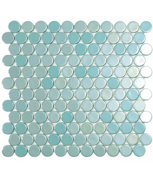 Мозаїка 30,1*31,3 Br Turquoise Circle 6001C VIDREPUR