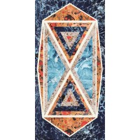 Плитка 120*240 Araldica Blasone Blu Glossy 6Mm Rett 763510 Cedit