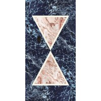 Плитка 120*240 Araldica Triangolo Blu Glossy 6Mm Rett 763514 Cedit