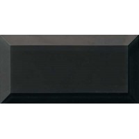 Декор 7,5*15 Vetro Reflect Negro Grespania