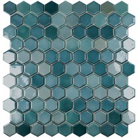 Мозаїка 31,5*31,5 Lux Green Hex 6003H VIDREPUR
