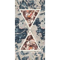Плитка 120*240 Araldica Triangolo Grigio Glossy 6Mm Rett 763516 Cedit