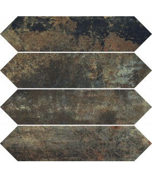 Плитка 7,5*30 Oxydum Decoro Rust (Tozz. Losanga 7,5*30) LA FENICE CERAMICHE
