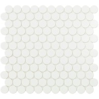 Мозаїка 30,1*31,3 Matt White Circle 6106C VIDREPUR