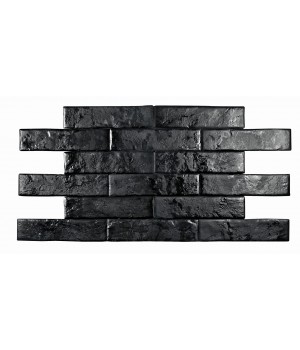 Плитка 7*28 Brick Wall Negro Pamesa