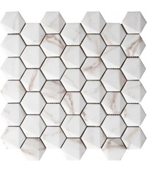 Мозаїка 30*30 Marmorea Hexagonal Calacata Grespania
