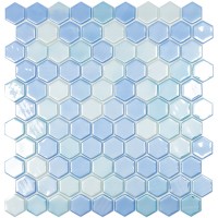 Мозаїка 31,5*31,5 Lux Light Blue Hex 403H VIDREPUR