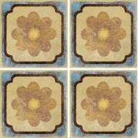 Вставка 7*7 Epoca Decoro Cabochon Ocra R03T Ragno
