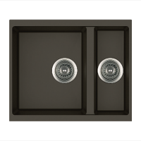 Гранитная мойка Quadro 56x46x15 Espresso Fabiano