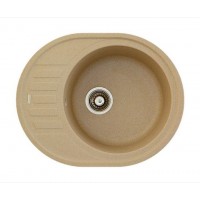 Гранітна мийка Arc 62x50 Beige Fabiano