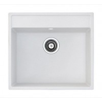 Гранитная мойка Quadro 56x51 Alpine White Fabiano