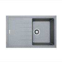 Гранітна мийка Classic 78x50 Grey Metallic Fabiano