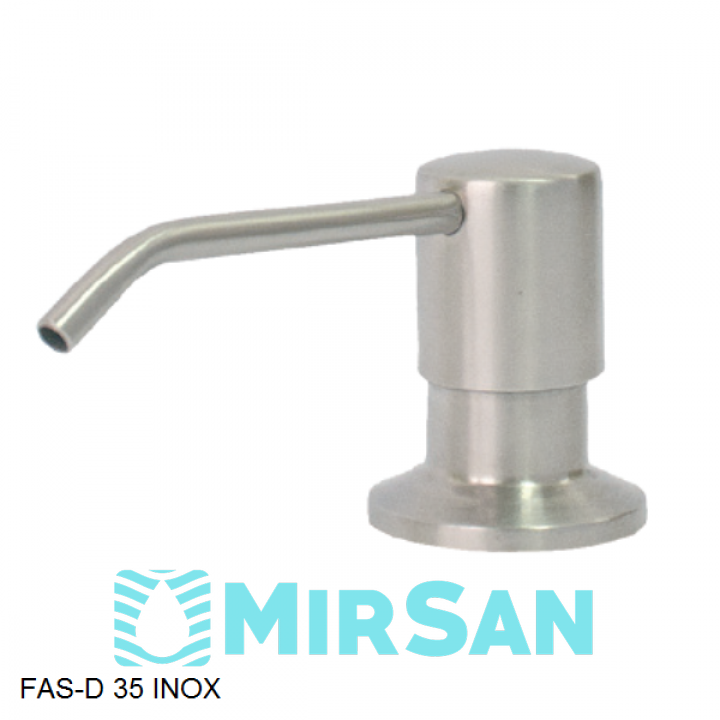 Кухонный дозатор моющего средства латунь,нержавеющая сталь,пластик FAS-D 35 Inox Fabiano