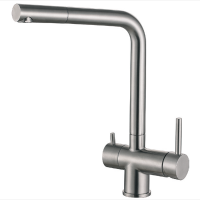 Комбинированный смеситель FKM 31.16P SS Inox Fabiano