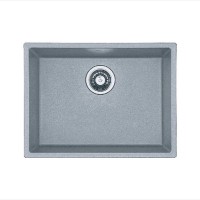 Гранітна мийка Quadro 53x46 Grey Metallic Fabiano