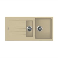 Гранітна мийка Classic 100x50x15 Cream Fabiano