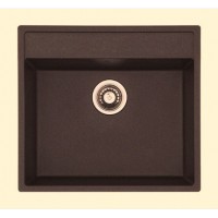 Гранітна мийка Quadro 56x51 Espresso Fabiano