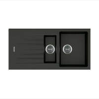 Гранитная мойка Classic 100x50x15 Espresso Fabiano