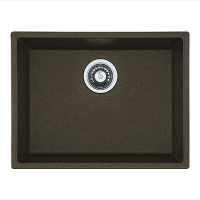 Гранитная мойка Quadro 53x46 Espresso Fabiano