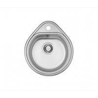 Нержавіюча мийка 50x44 (капля) сатин (0,80) Fabiano