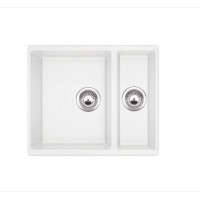 Гранітна мийка Quadro 56x46x15 Alpine White Fabiano