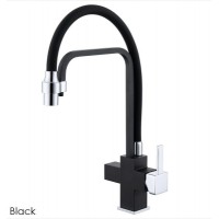 Комбинированный смеситель FKM 31.11 Matt Black Fabiano