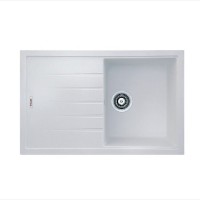 Гранитная мойка Classic 78x50 Alpine White Fabiano