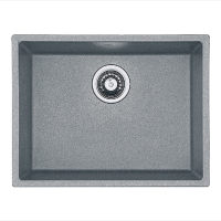 Гранітна мийка Quadro 53x46 Titanium Fabiano