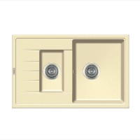 Гранітна мийка Classic 78x50x15 Cream Fabiano